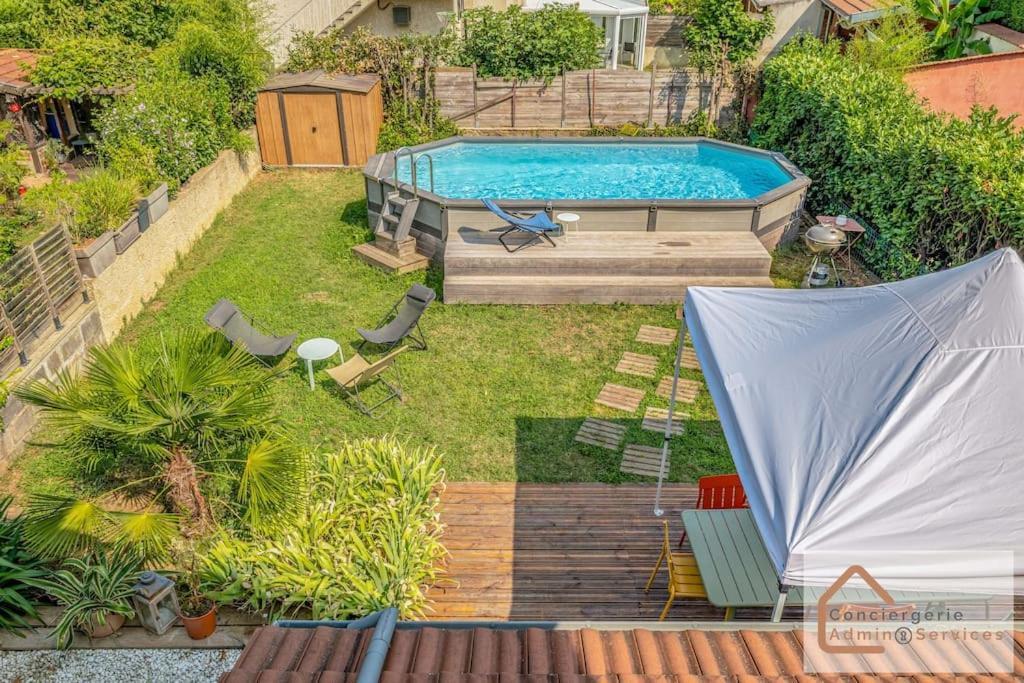 Maison A Lyon Parilly Avec Piscine, Jardin, Parking Prive & Proche Eurexpo Vénissieux المظهر الخارجي الصورة